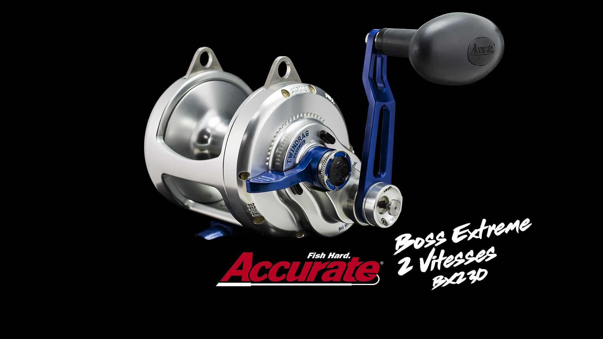 Moulinet Conventionnel Gaucher BOSS XTREME BX2-30L-S Accurate - Twin Drag 2 Vitesses Neuf