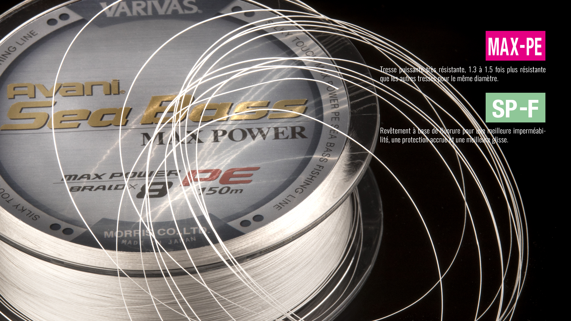 Ligne De Pêche VARIVAS Avani Seabass PE Max Power X8 150m 0,8 - Neuf Sous Emballage