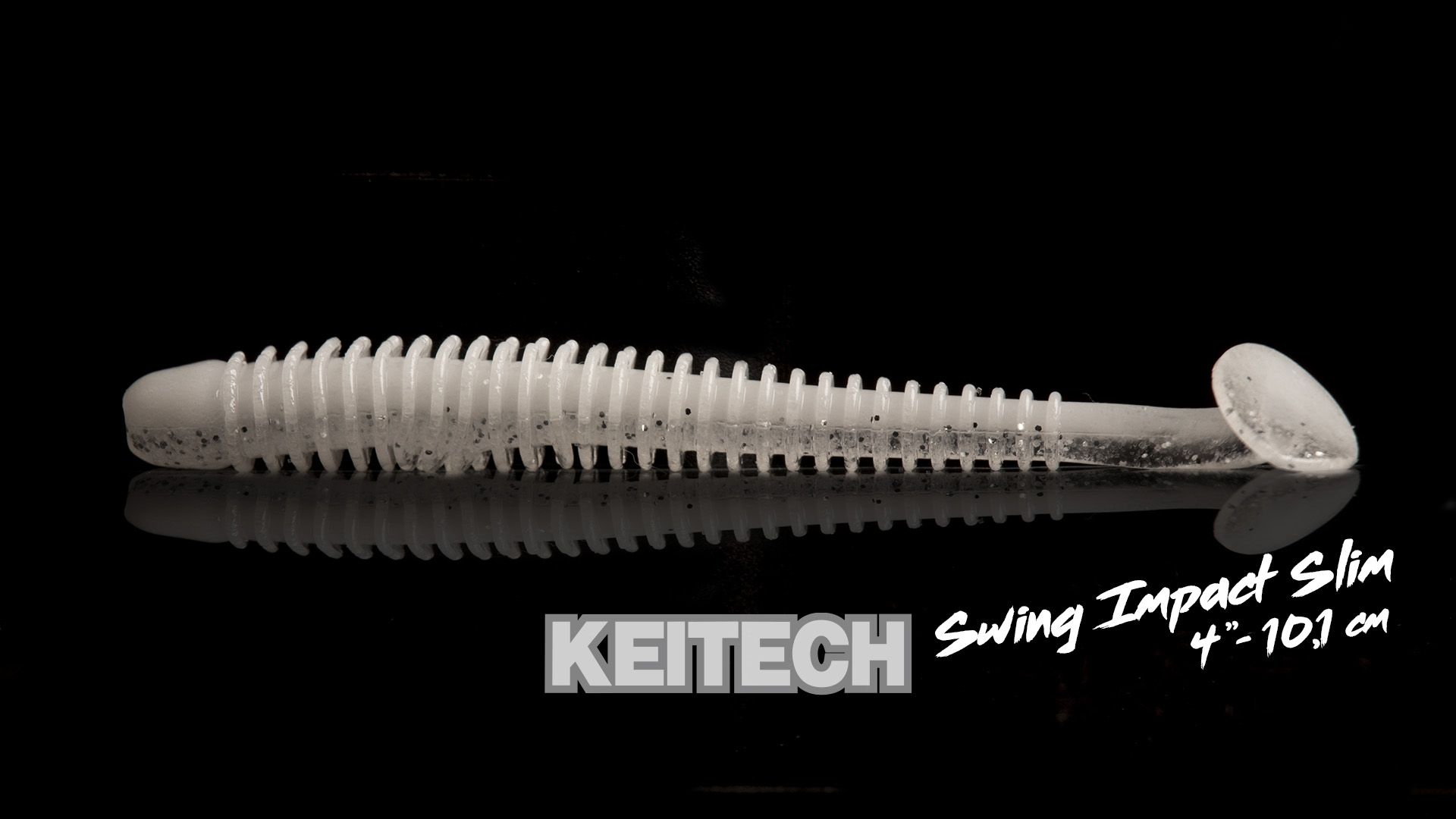 Leurres Keitech Swing Impact Slim 5cm – 12 Pièces, Couleur Ayu, Roulé Modéré Pour Bar Et Poisson