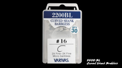 Varivas Bobine détail Fly 2200BL Curved Shank Barbless