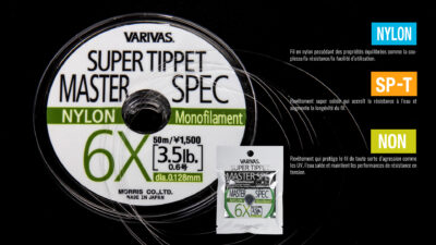 Varivas Bobine détail Fly Super Tippet master Spec nylon Mono