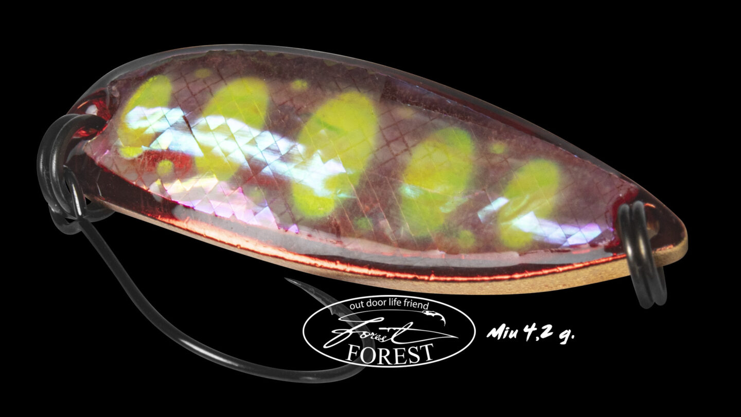 Forest MIU NATIVE Abalone Trout Spoon - 8g, 44mm - Assorted Colors - Made In Japan