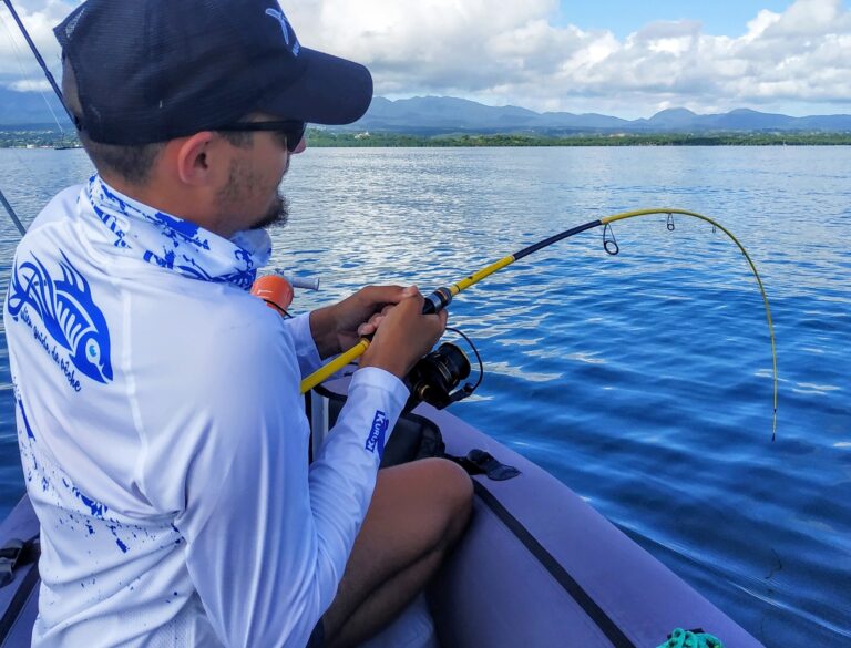 Une canne à l'épreuve des baby tarpons.