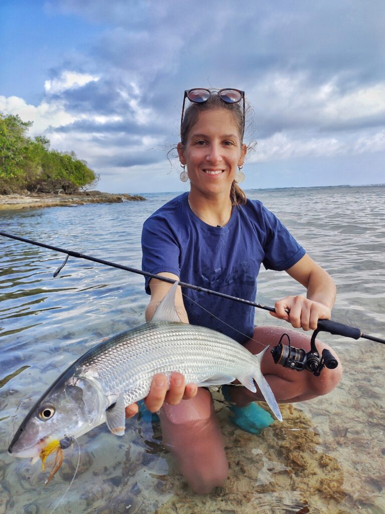 Bonefish du bord toujours sur la benkei multibrins ML Bonefish du bord toujours sur la benkei multibrins ML