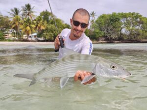 bonefish avec la benkei multribrins spinning ML