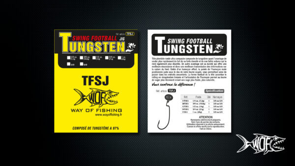 Tungstène Football Jig Head – Image 2