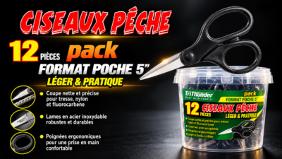 Pack de ciseaux de pêche TriThunder